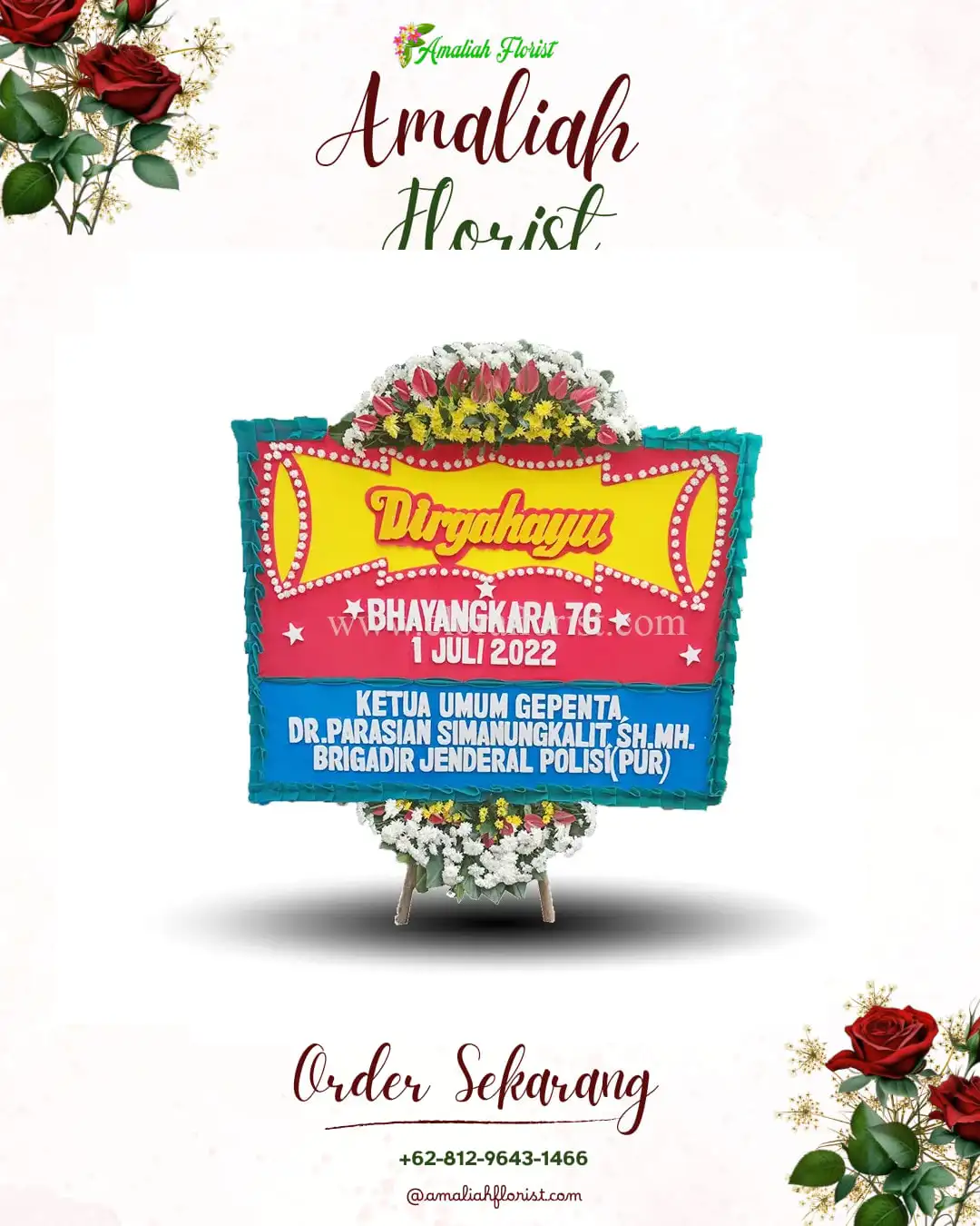 Papan Bunga HUT Ulang Tahun Mempawah Hilir